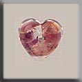 12181 Heart Cabochon - Red Opal