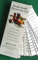Kreinik Metallic Color
                          Card