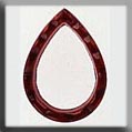 12019 Open Faceted Teardrop - Ruby