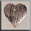12067 Medium Fluted Heart - Rosaline
