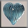 12069 Medium Fluted Heart - Aqua