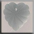 12070 Frosted Starburst Heart - Matte Crystal