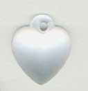 12074 Very Sm. Domed Heart - Matte Crystal