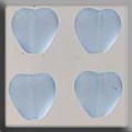 12089 Medium Channeled Heart - Matte Sapphire