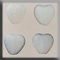 12090 Medium Channeled Heart - Matte Opal