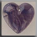 12099 Medium Quartz Heart - Purple