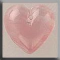 12100 Medium Quartz Heart - Pink
