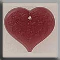 12114 Medium Floral Embossed Heart - Rose