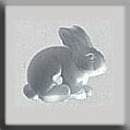 12135 Sitting Bunny - Matte Crystal