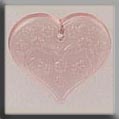 12182 Embossed Heart - Pale Rose