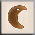 12185 Small Crescent Moon - Matte Light Topaz