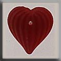 12207 Medium Fluted Heart - Rose