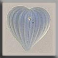 12208 Medium Fluted Heart - Crystal