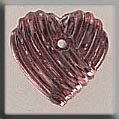 12215 Grooved Heart - Rose