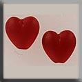 12217 Large Channeled Hearts - Ruby