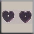 12240 Petite Flat Heart - Matte Amethyst