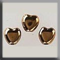 12246 Small Channeled Heart Gold