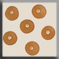 12264 Round Bead Matte Topaz