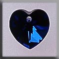 13041 Small Heart - Bermuda Blue
