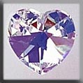 13045 Medium Heart - Crystal