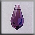 13052 Very Small Tear Drop - Amethyst AB