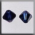 13086 Rondele Sapphire Heliotrope 6mm